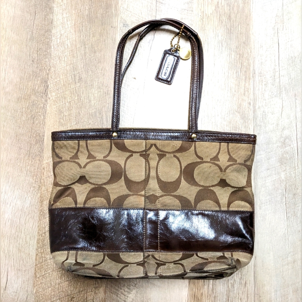 Authentic Small Brown Coach Bag